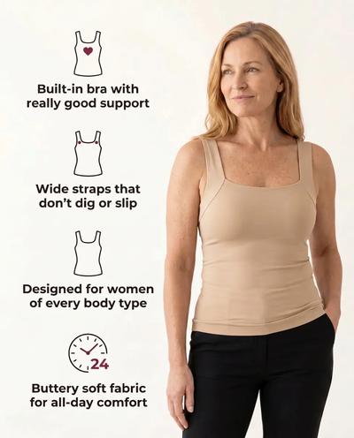 Loumeyra's Built-In Bra Comfort Shaper Tank