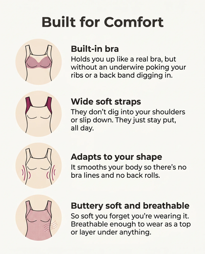 Loumeyra's Built-In Bra Comfort Shaper Tank