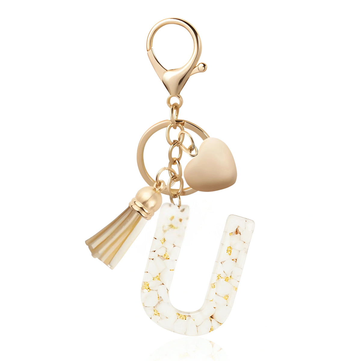 Golden Initial - Bag Charm