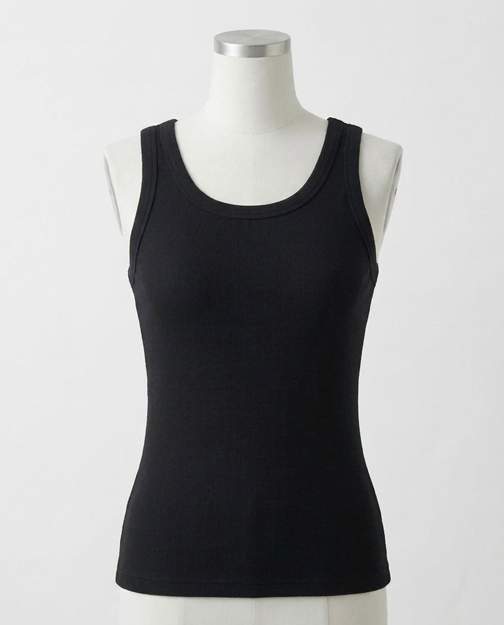 Ribbed Cotton Built-in Bra Tank