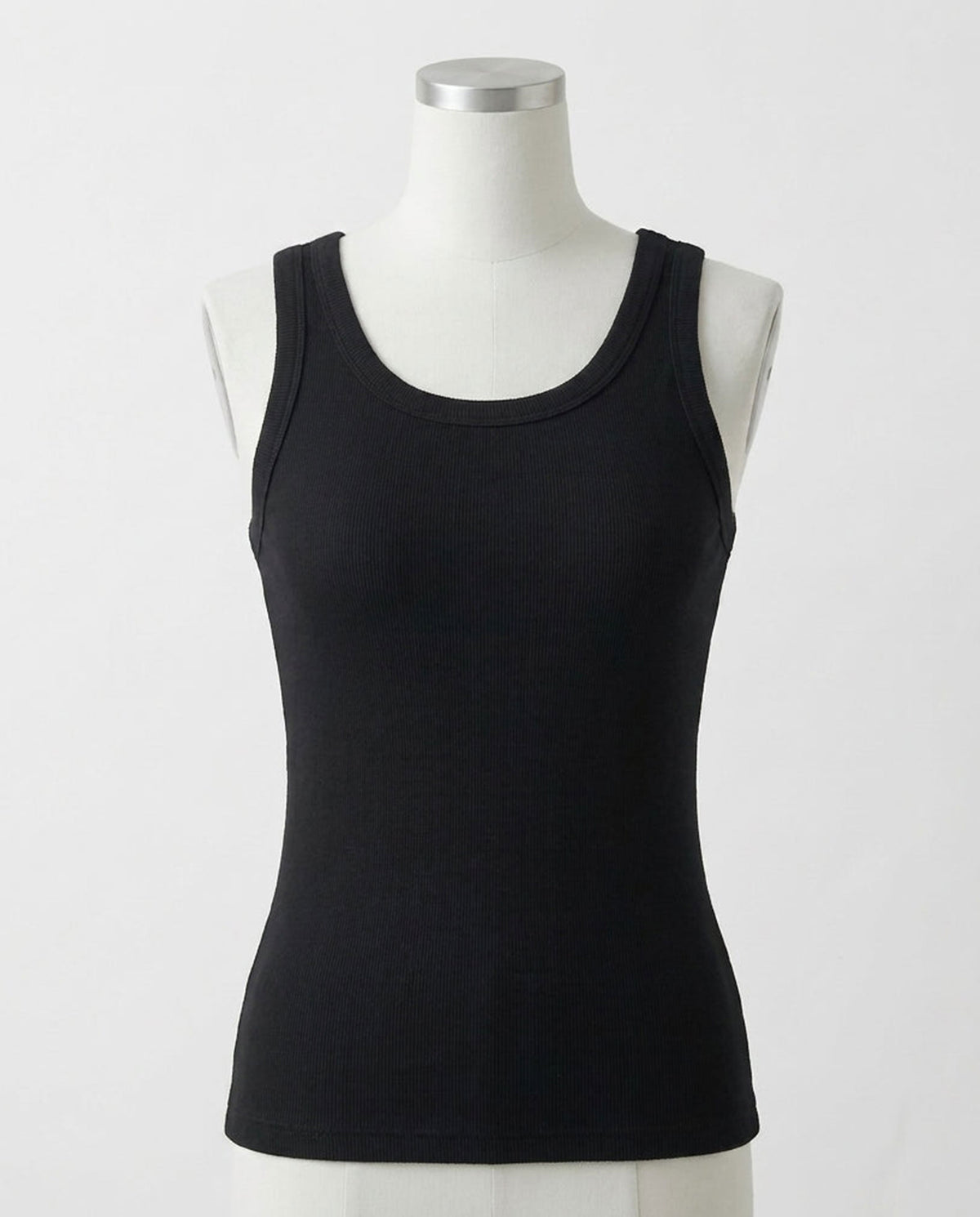 Ribbed Cotton Built-in Bra Tank