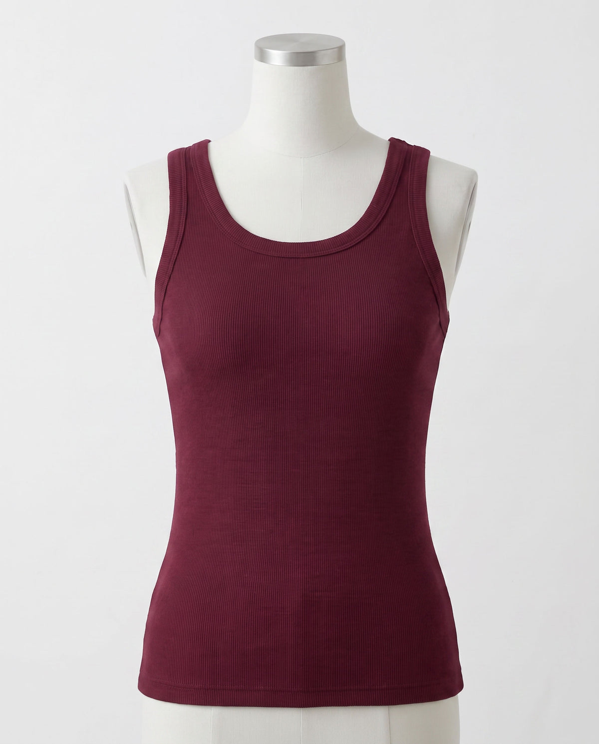 Ribbed Cotton Built-in Bra Tank