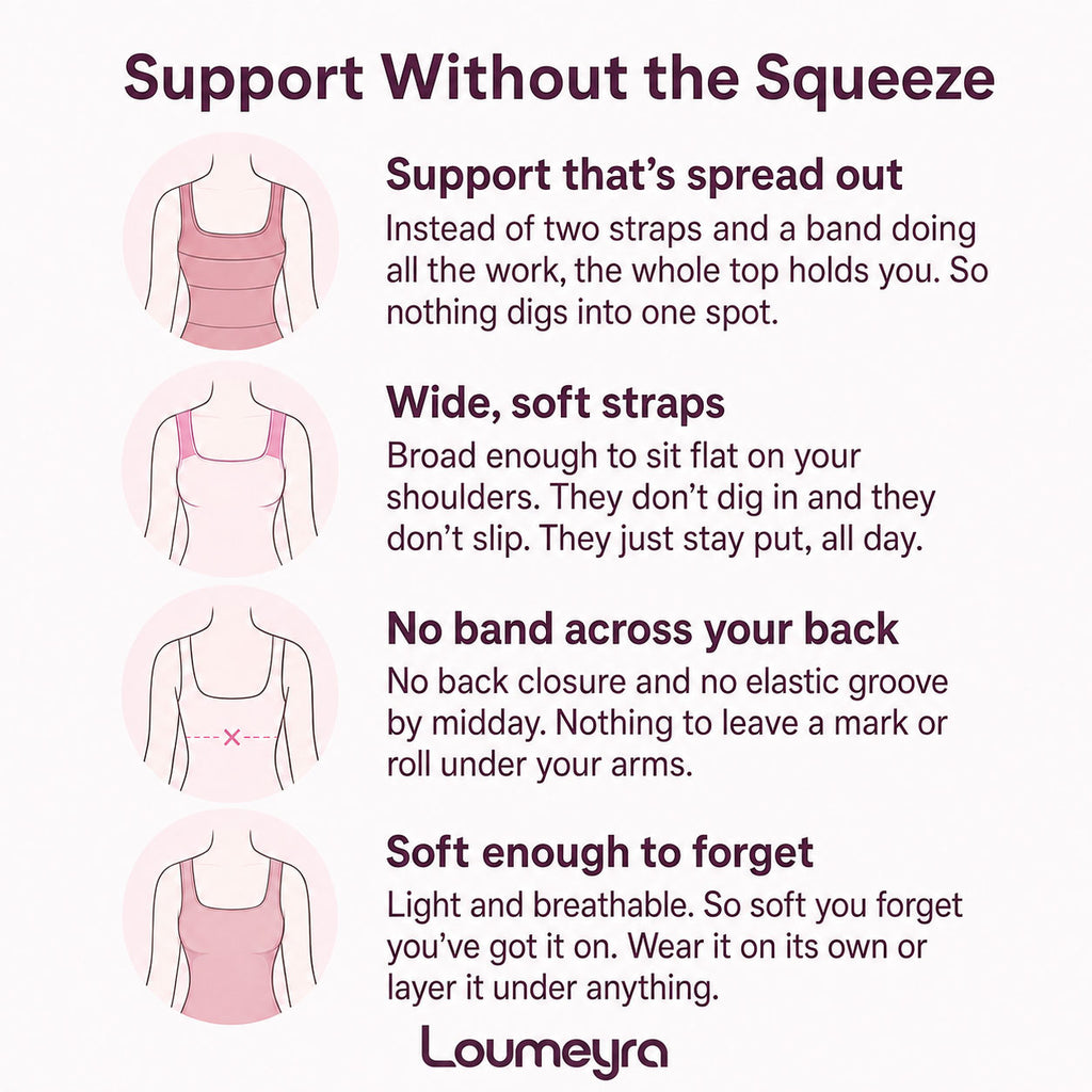 Ribbed Cotton Built-in Bra Tank