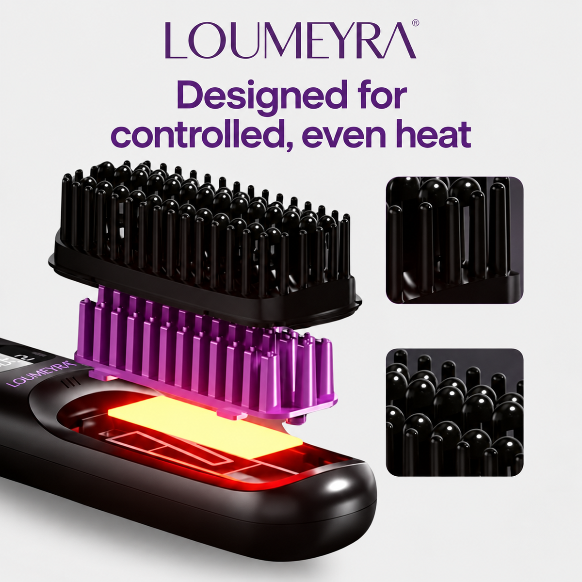 Loumeyra brush controlled even heat design