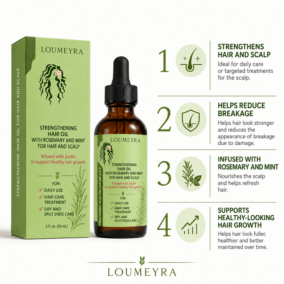 Loumeyra rosemary hair oil ingredients