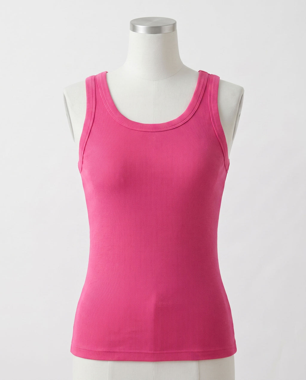Ribbed Cotton Built-in Bra Tank